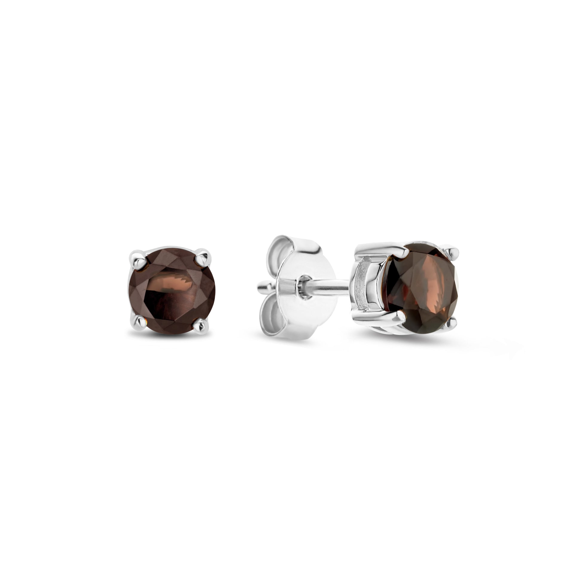 Santa Maria del Fiore 925 sterling silver ear studs with zirconia - Parte di Me