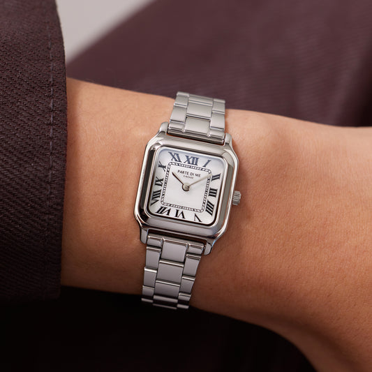 Orologio rectangular ladies watch silver coloured - Parte di Me