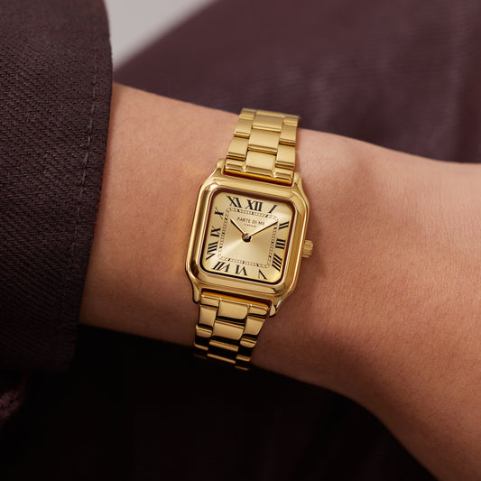 Orologio rectangular ladies watch gold coloured - Parte di Me