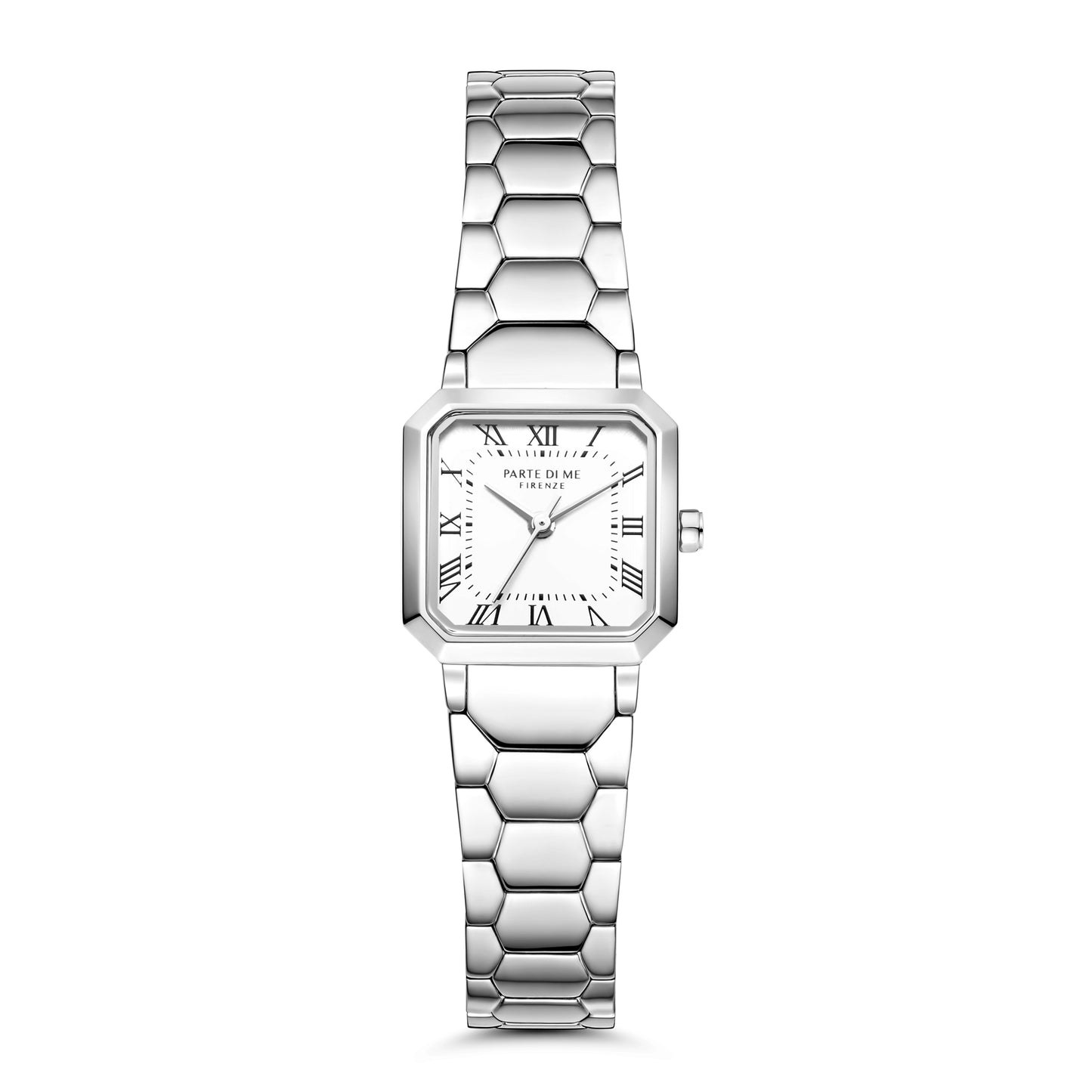 Orologio square ladies watch silver coloured and white - Parte di Me