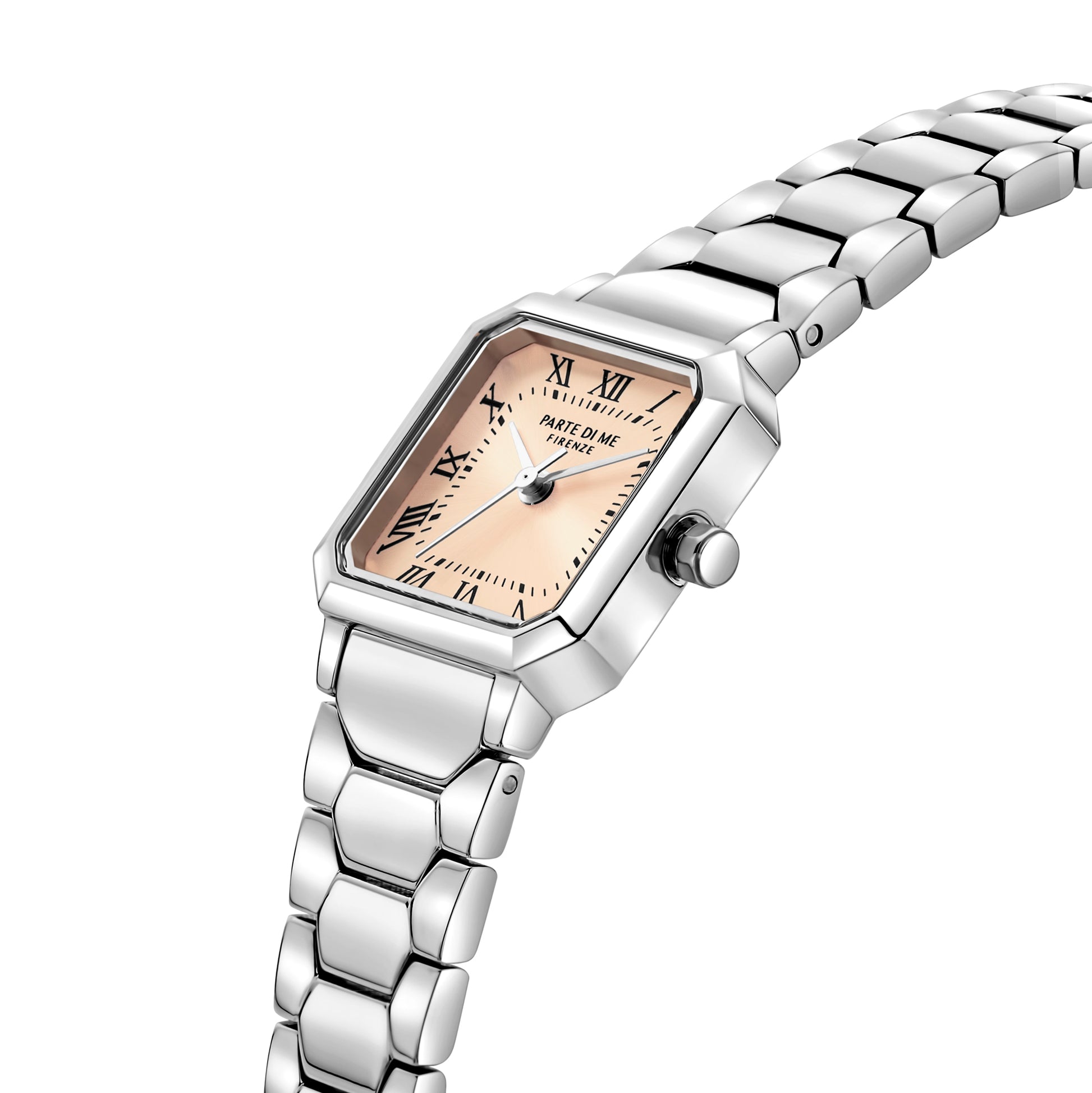 Orologio square ladies watch silver coloured and taupe - Parte di Me