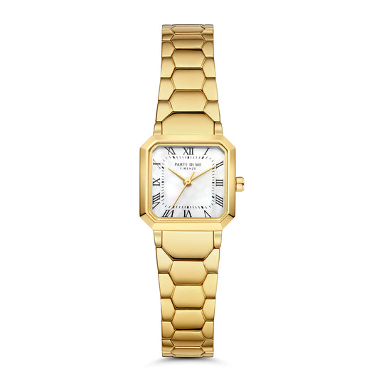 Orologio square ladies watch gold coloured and mother of pearl - Parte di Me