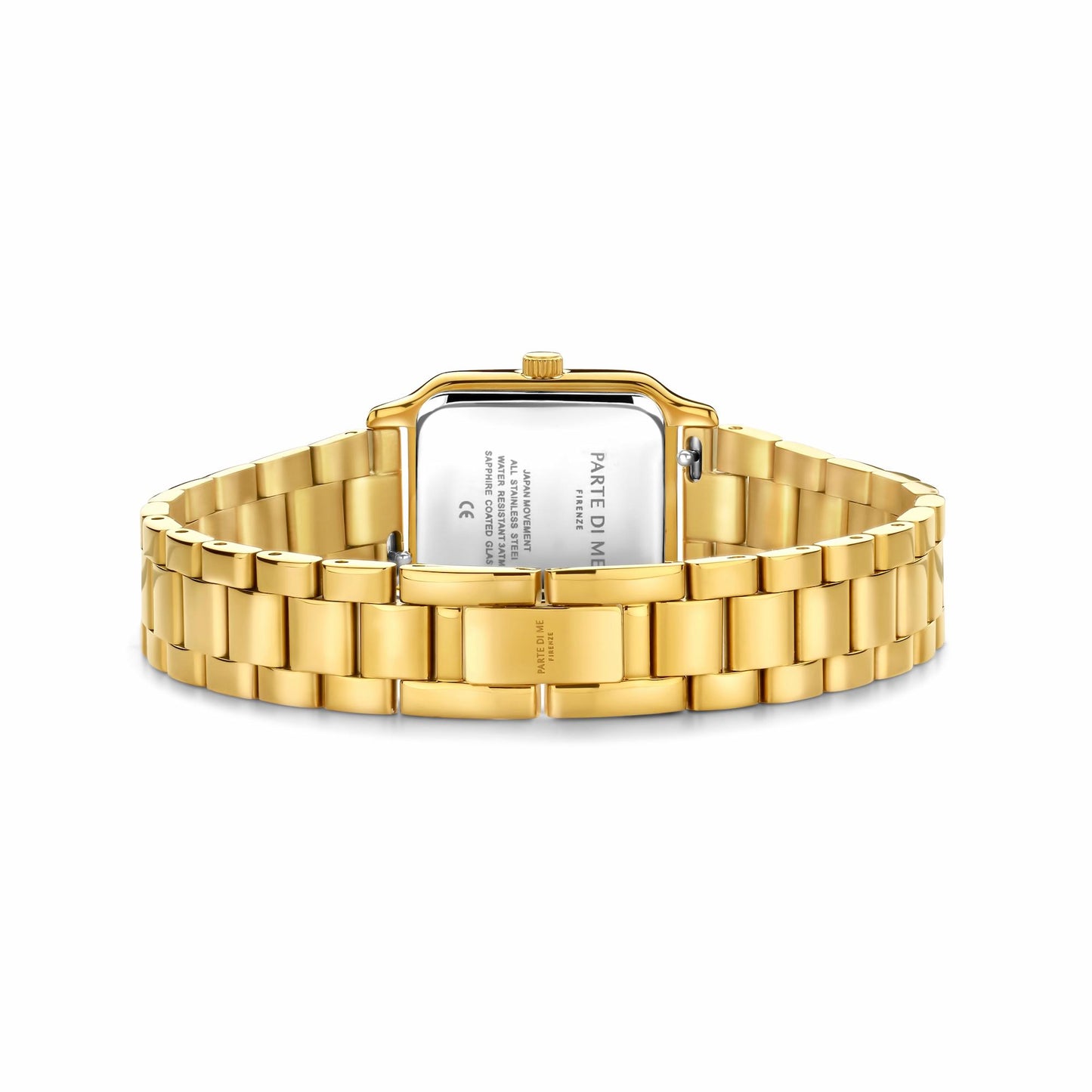 Orologio rectangular ladies watch gold and green - Parte di Me