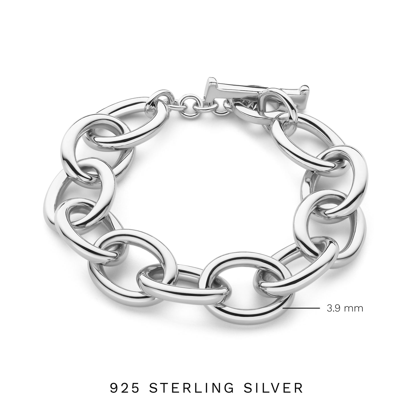 Bibbiena Poppi Adriane 925 sterling silver link bracelet - Parte di Me