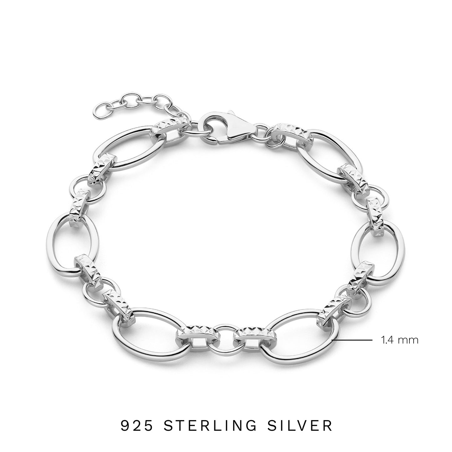 Bibbiena Poppi Clara 925 sterling silver link bracelet - Parte di Me