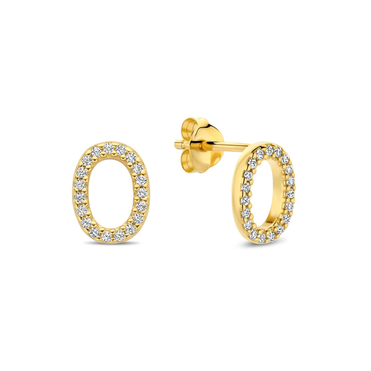 Sorprendimi 925 sterling silver gold plated earrings set - Parte di Me