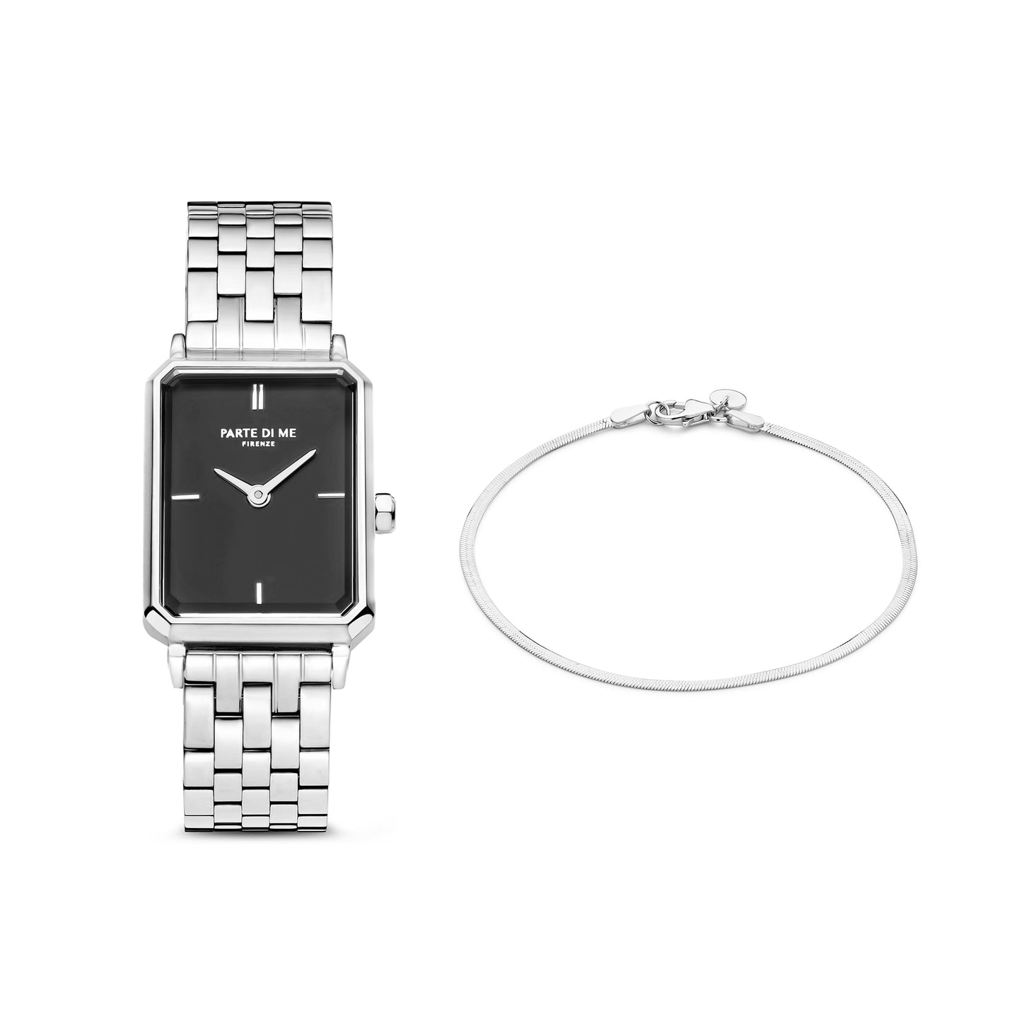 Sorprendimi silver coloured watch and 925 sterling silver bracelet - Parte di Me