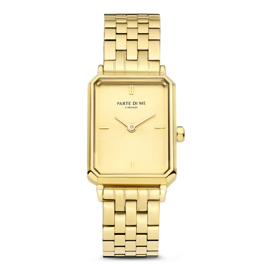 Orologio rectangular ladies watch gold coloured - Parte di Me