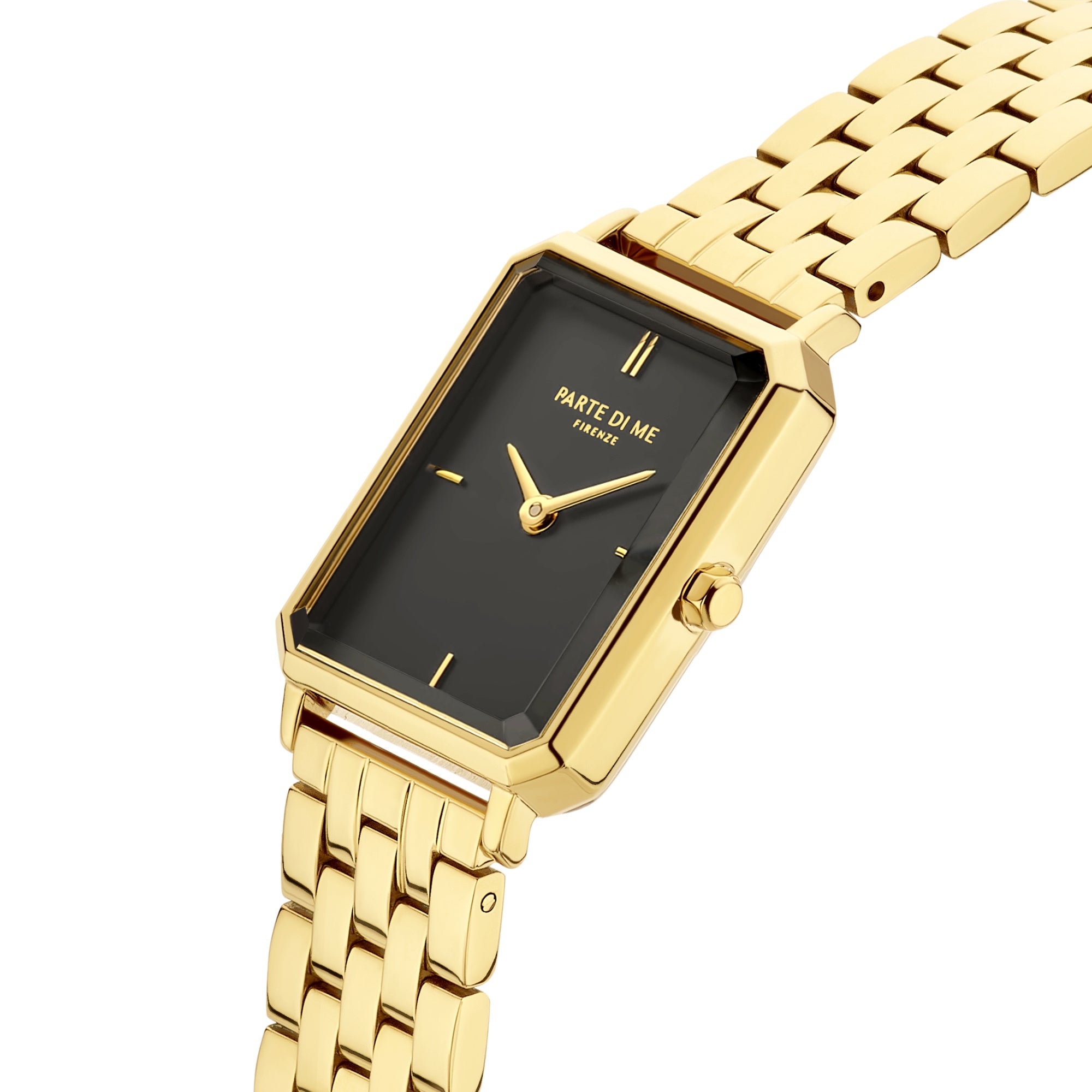 Gold rectangle watch womens hotsell