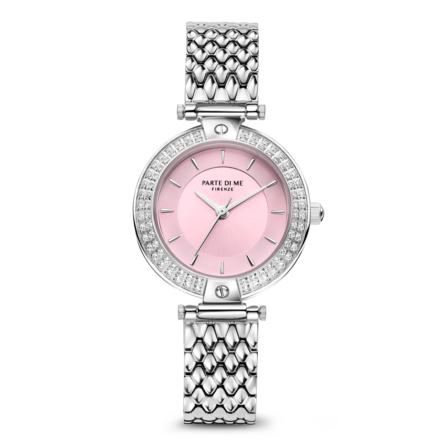 Orologio round ladies watch silver coloured and pink - Parte di Me