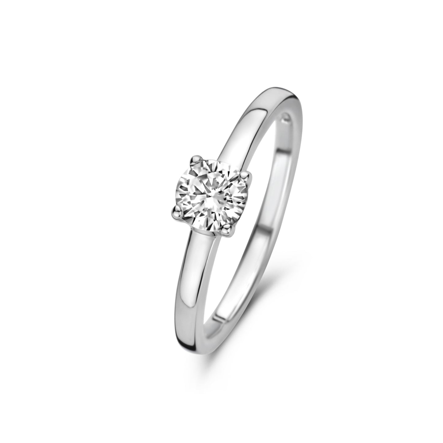 Ponte Vecchio Sofia 925 sterling silver ring with zirconia stone