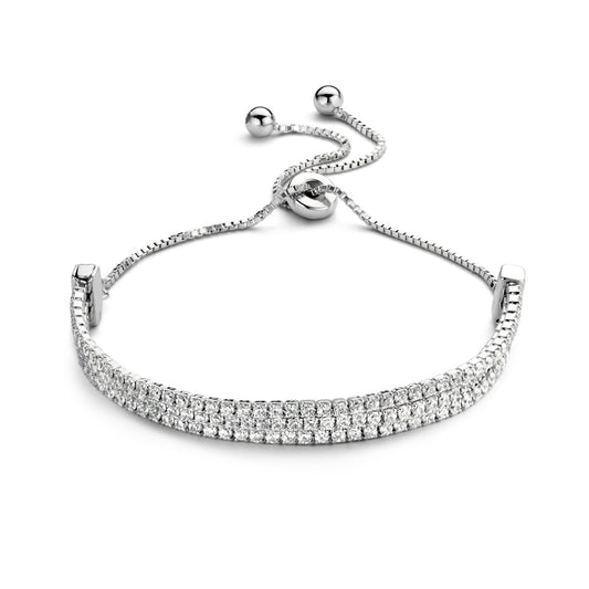 Ponte Vecchio Vasariano 925 sterling zilveren armband met zirkonia steentjes