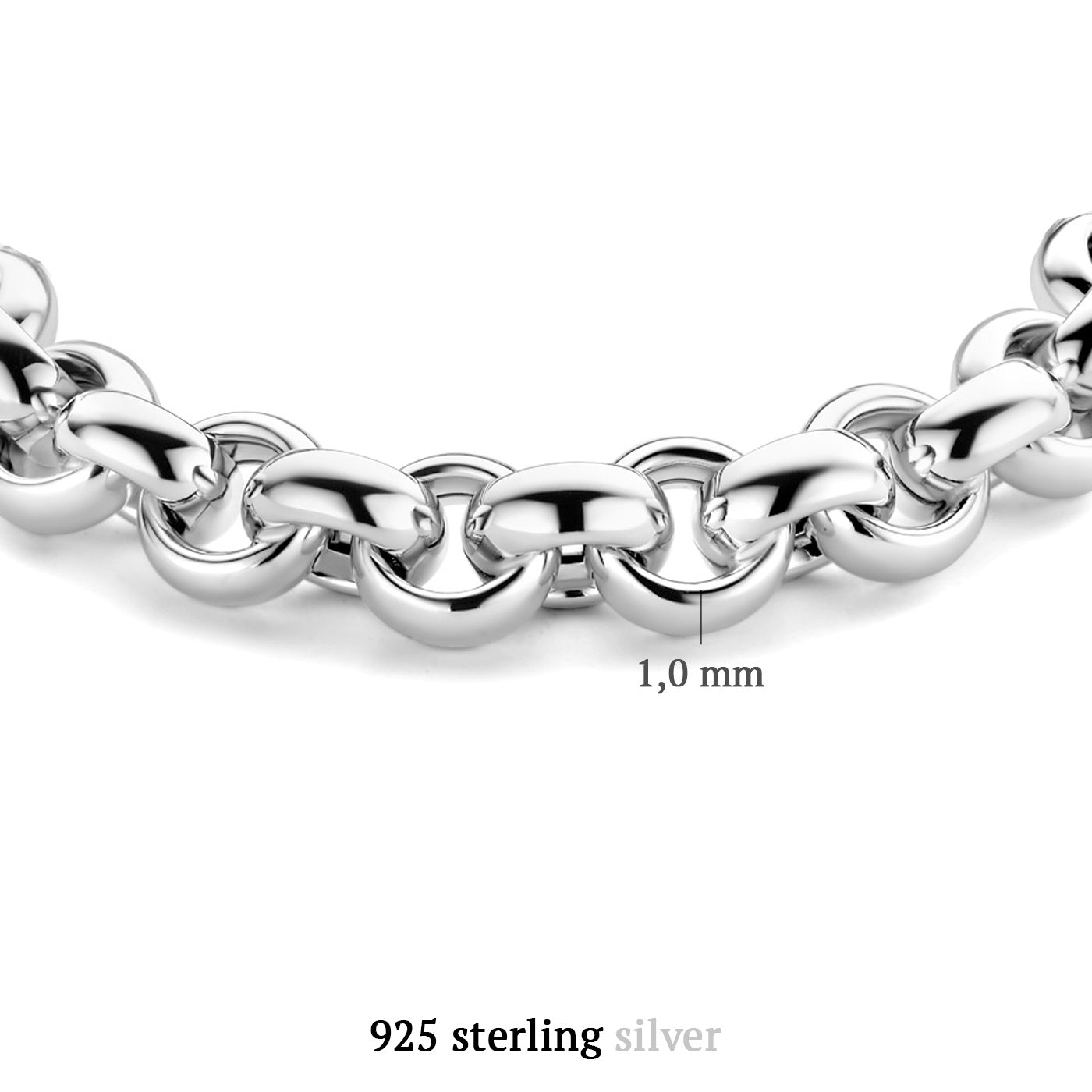 Bibbiena Poppi San Fedele 925 sterling silver link bracelet - Parte di Me