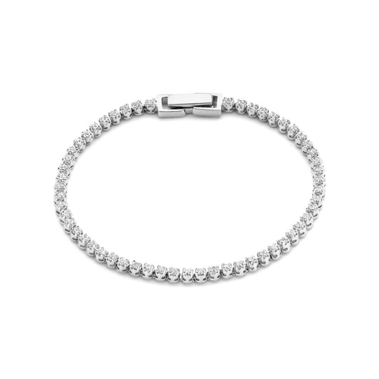 Santa Maria della Base 925 sterling zilveren armband met zirkonia steentjes