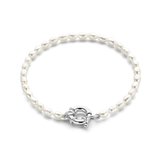 Brioso Cortona Bella 925 sterling silver pearl bracelet with freshwater pearls