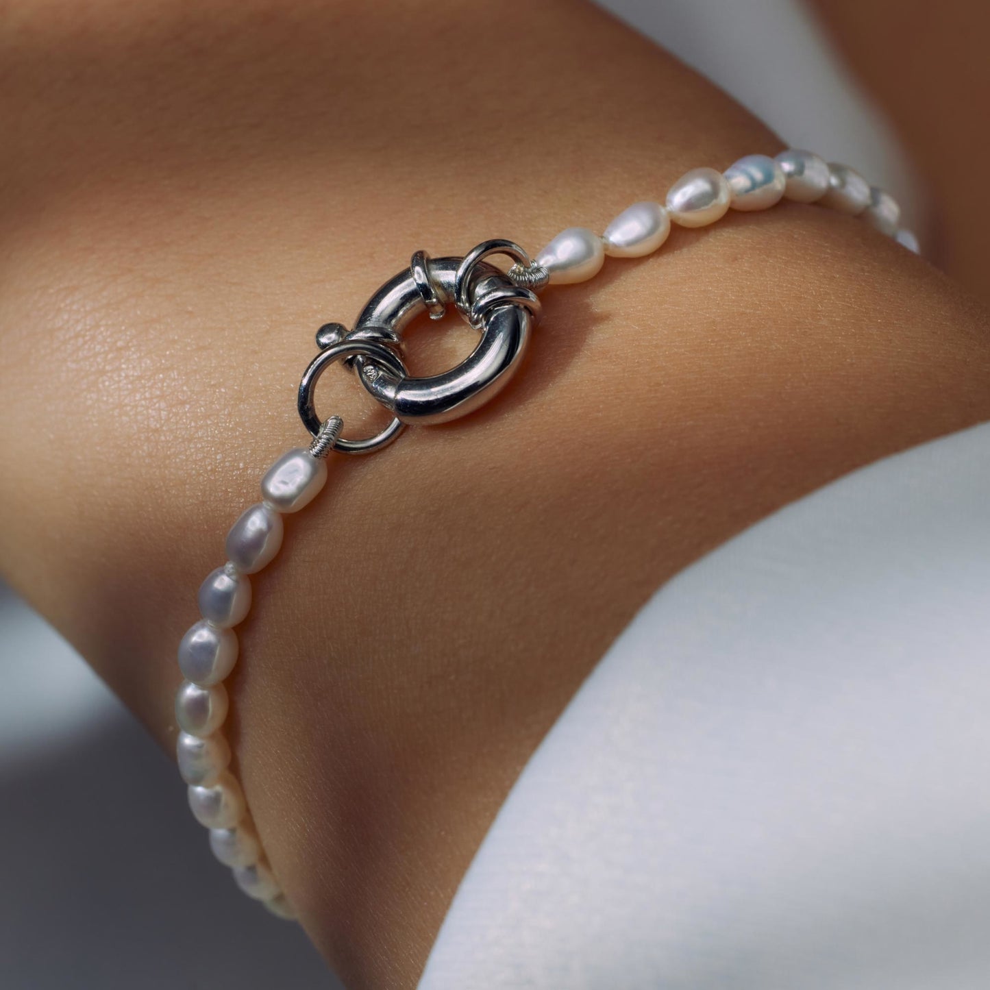 Brioso Cortona Bella 925 sterling silver pearl bracelet with freshwater pearls - Parte di Me