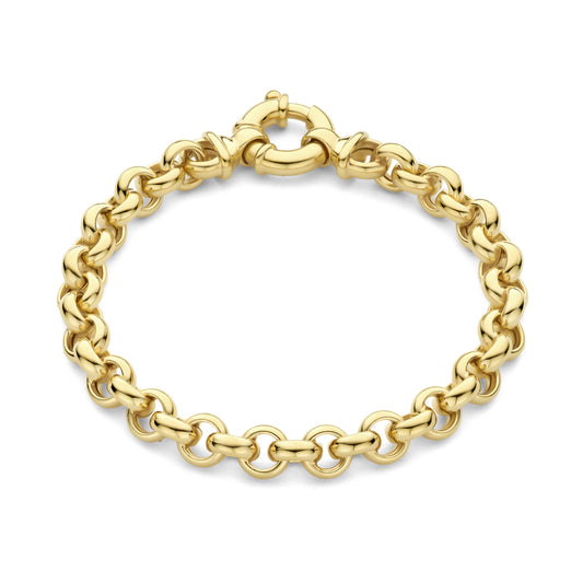 Bibbiena Poppi Lucy 925 sterling silver gold plated link bracelet