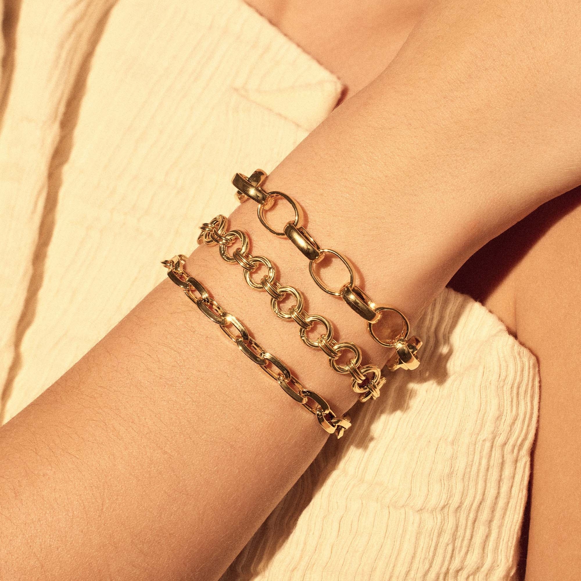 Popular Gold Plated 925 Link Bracelet