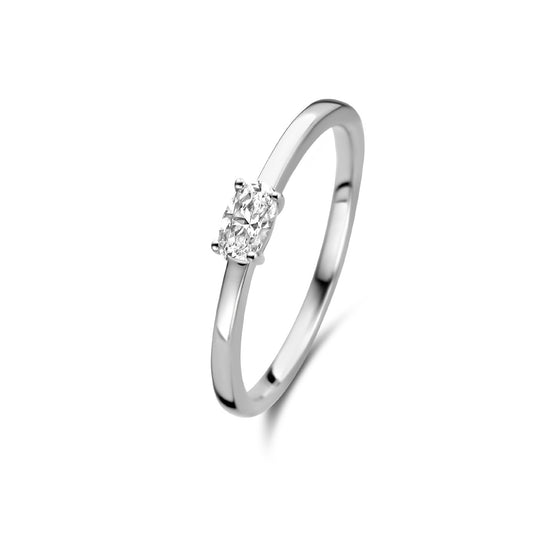 Ponte Vecchio Milena 925 sterling silver ring with zirconia stone - Parte di Me