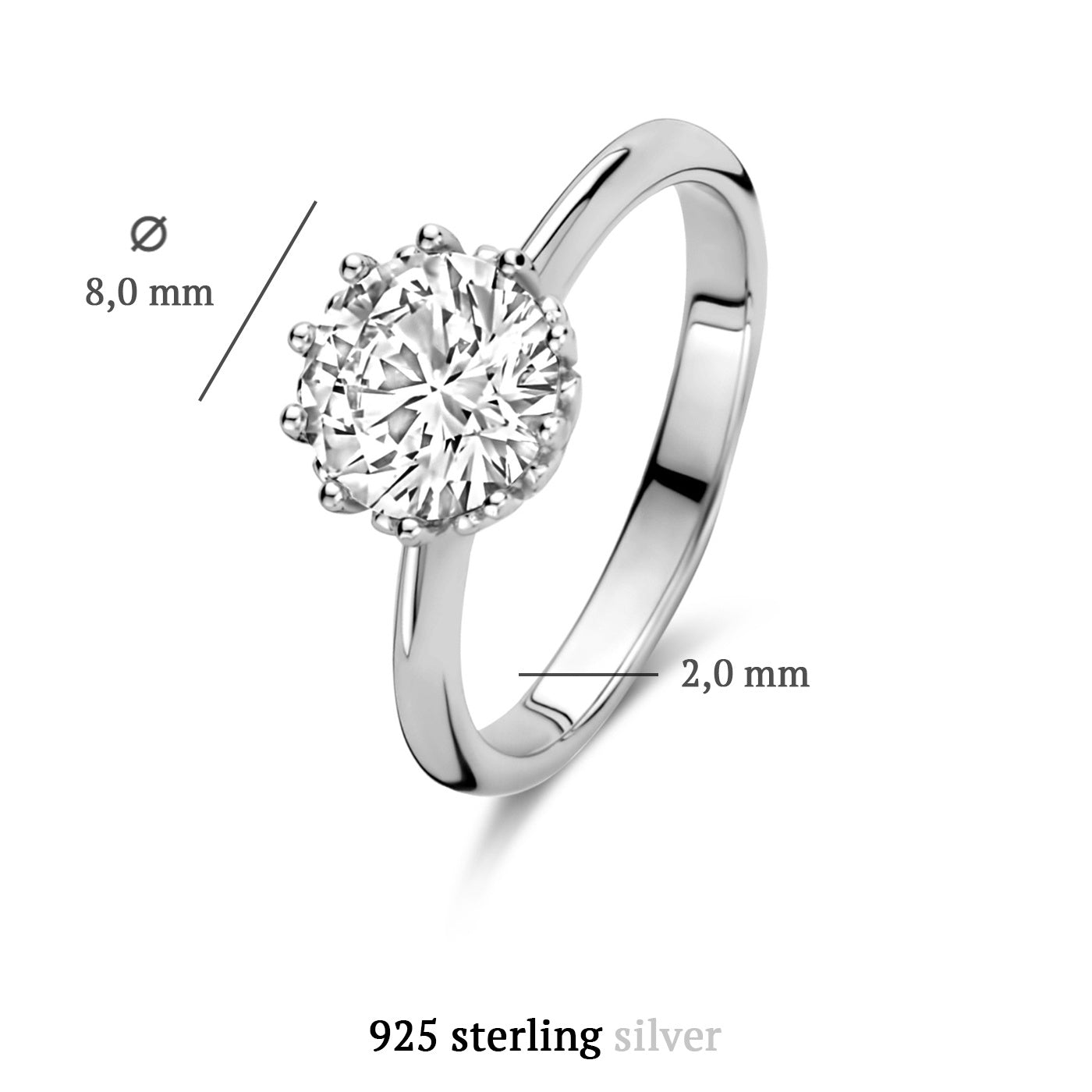 Cento Luci Maxima 925 sterling sølvring