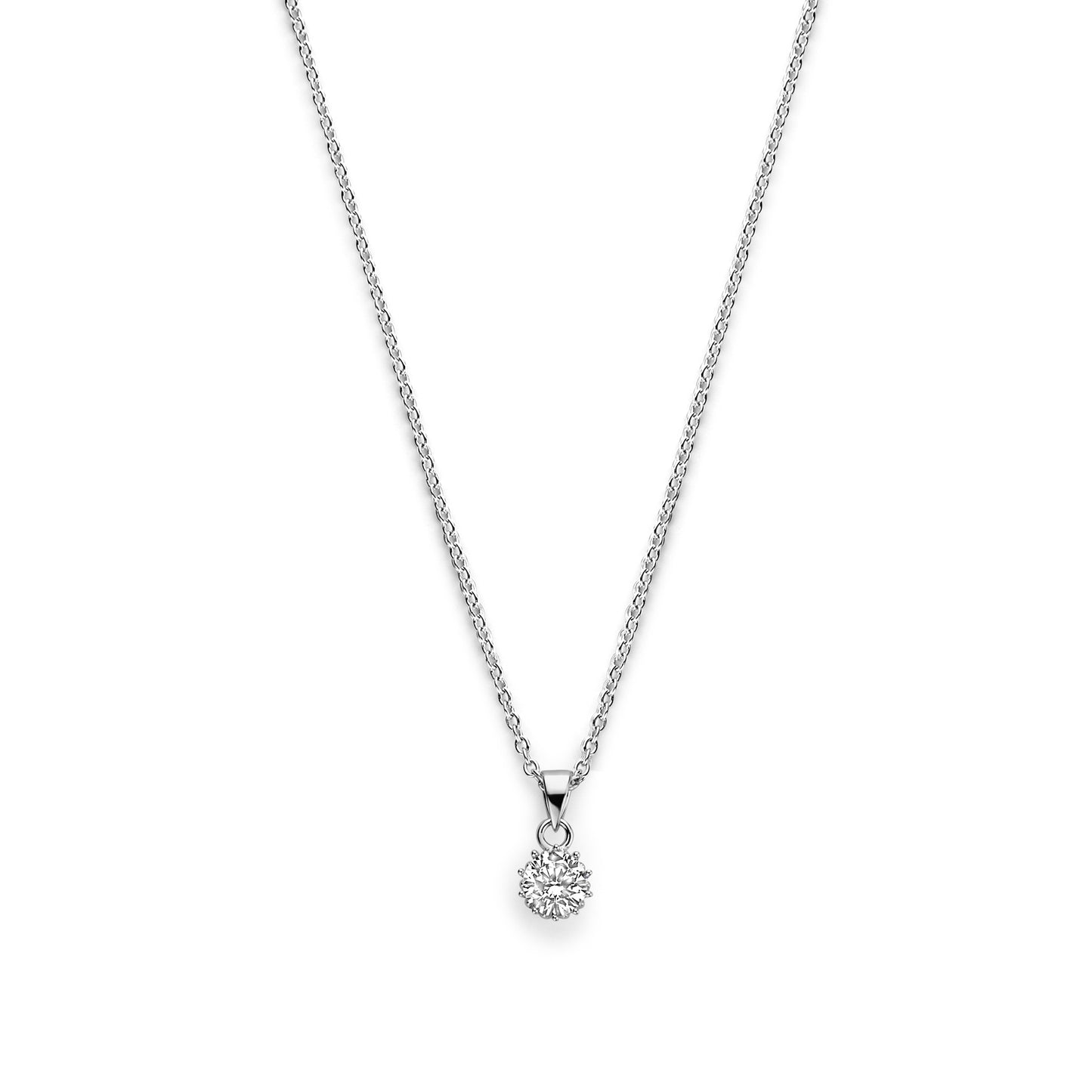 Cento Luci Rosia 925 sterling silver necklace with zirconia stone - Parte di Me