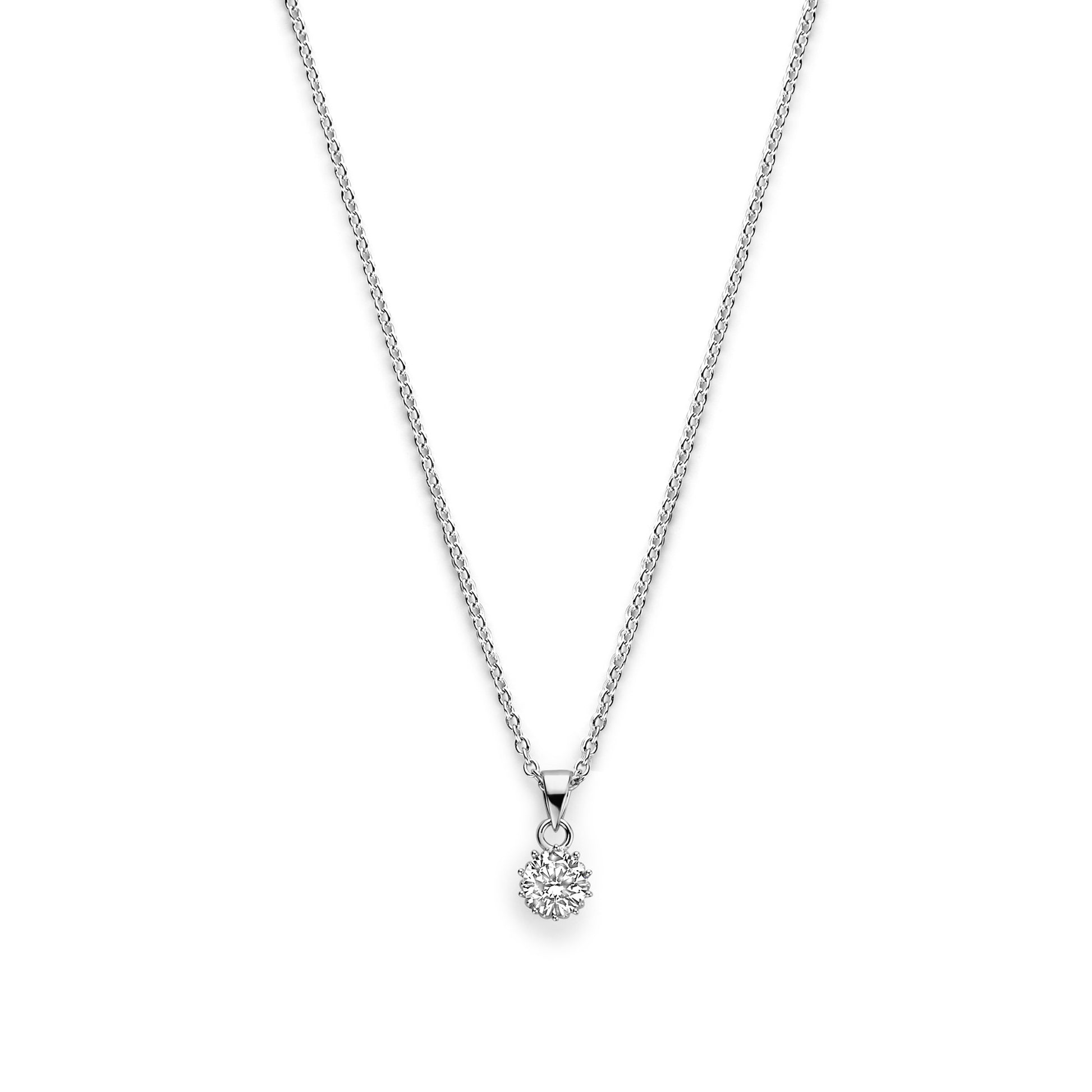 Cento Luci Rosia 925 sterling silver necklace with zirconia stone - Parte di Me