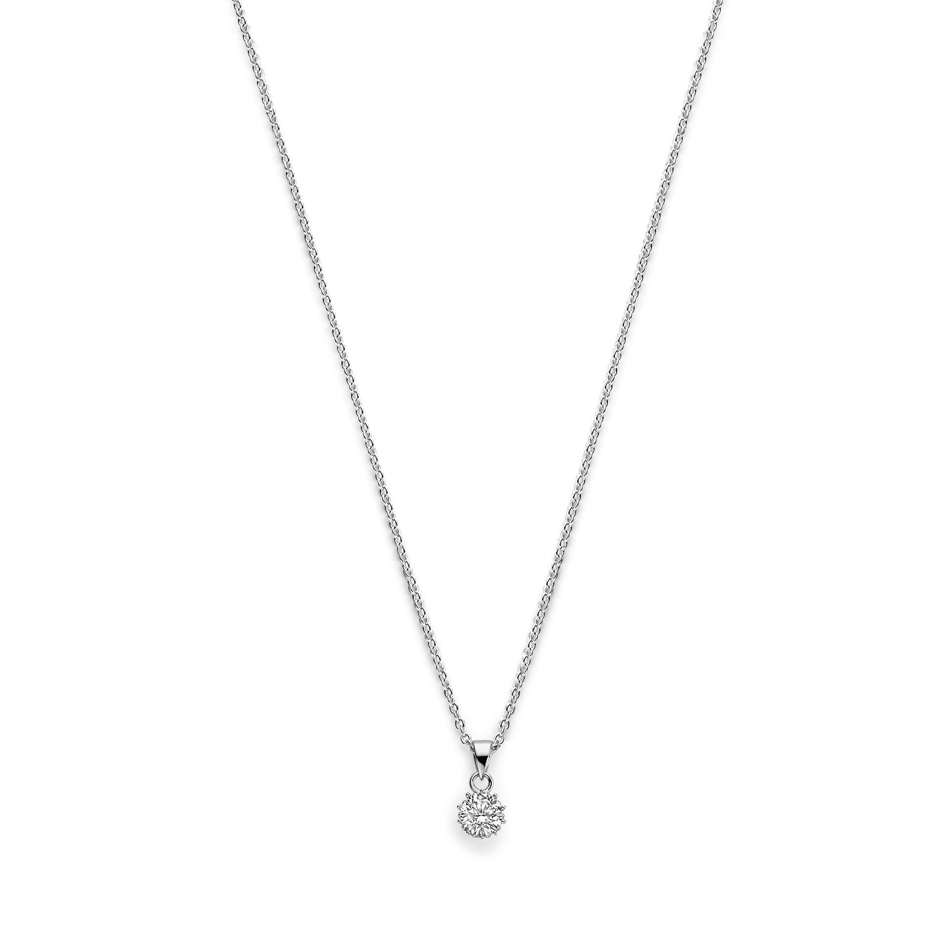 Cento Luci Rosia 925 sterling silver necklace with zirconia stone - Parte di Me