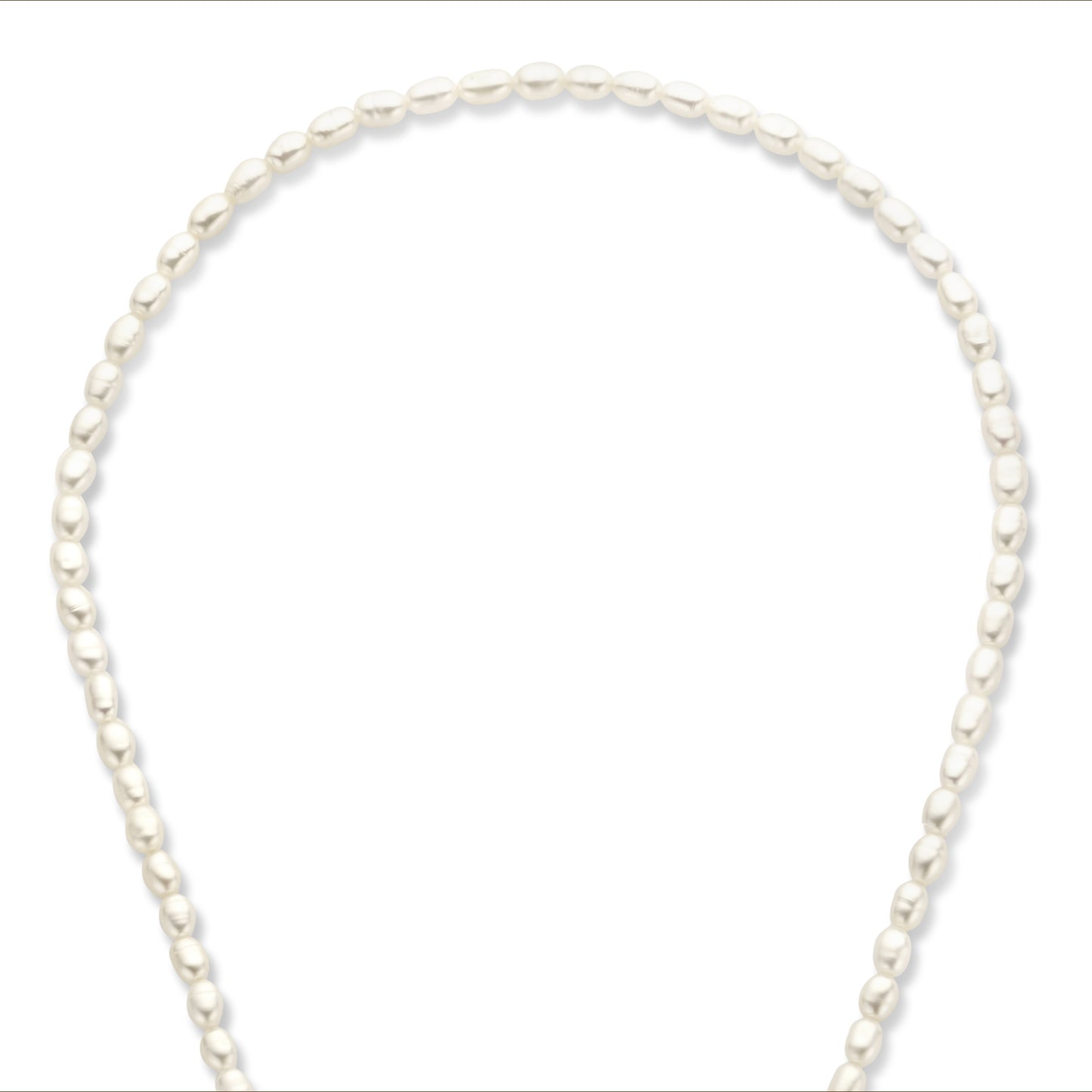 Brioso Cortona Bella 925 sterling silver gold plated pearl necklace with 14 karat gold plating