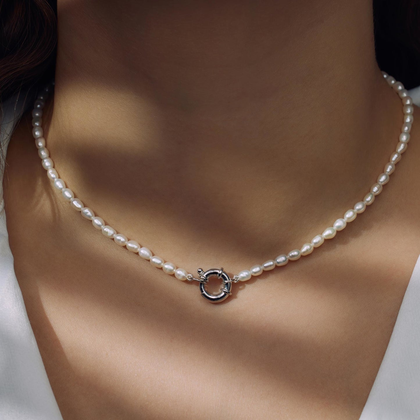 Brioso Cortona Bella 925 sterling silver pearl necklace with freshwater pearls - Parte di Me