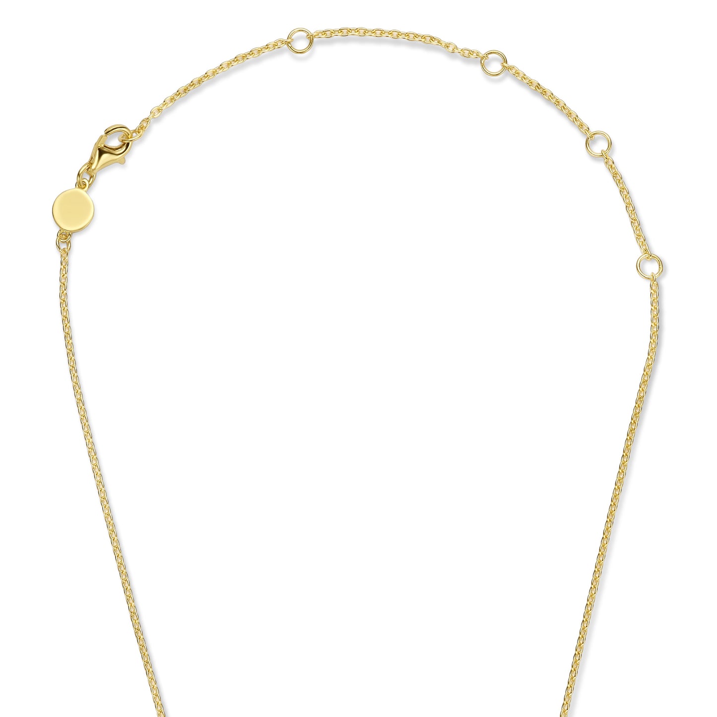 Ponte Vecchio Sofia 925 sterling silver gold plated necklace with zirconia stone - Parte di Me