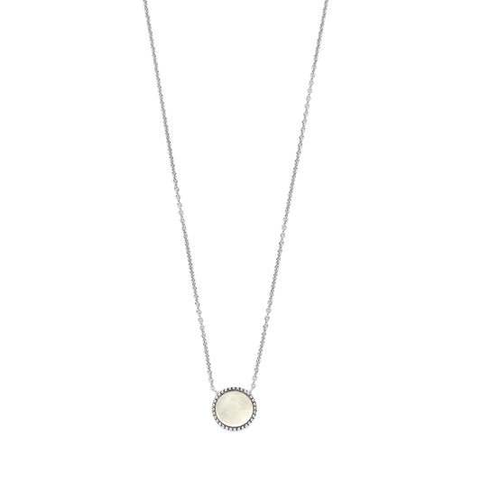 Brioso Cortona Dara 925 sterling sølv halskæde med perlemor