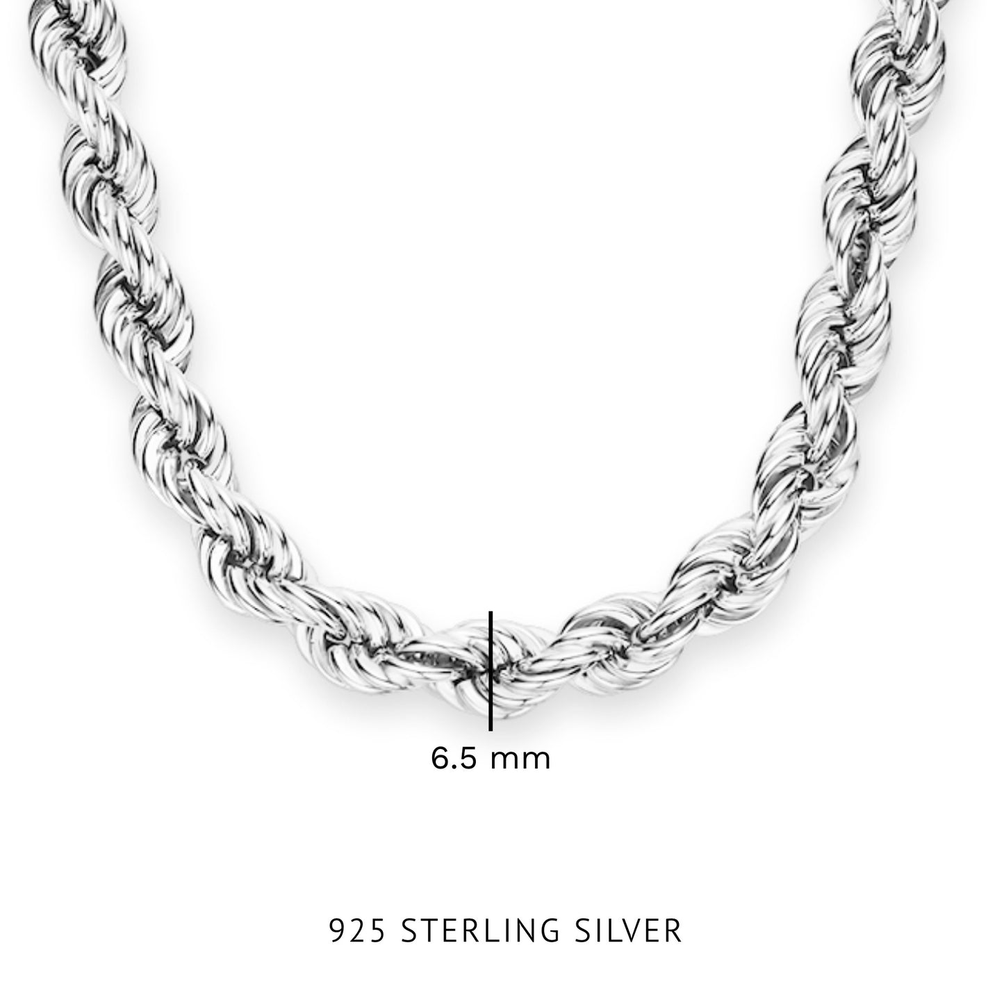 Bibbiena Poppi Viviana 925 sterling zilveren ketting met twist