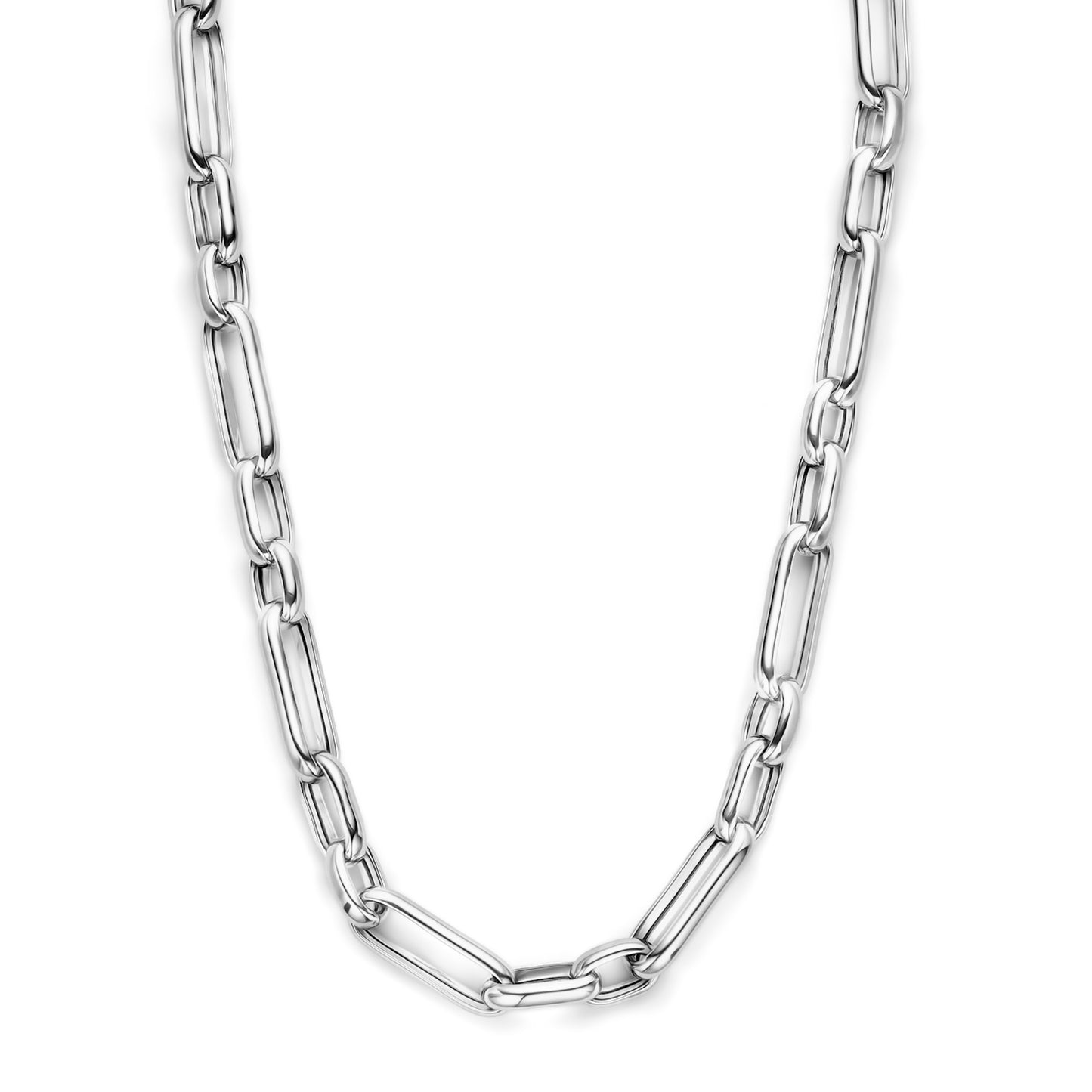 Bibbiena Poppi Casentino 925 sterling silver link necklace