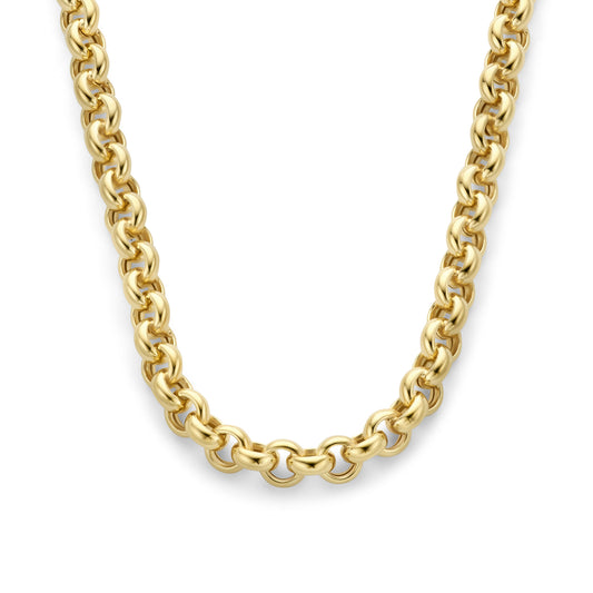 Bibbiena Poppi Lucy 925 sterling silver gold plated link necklace