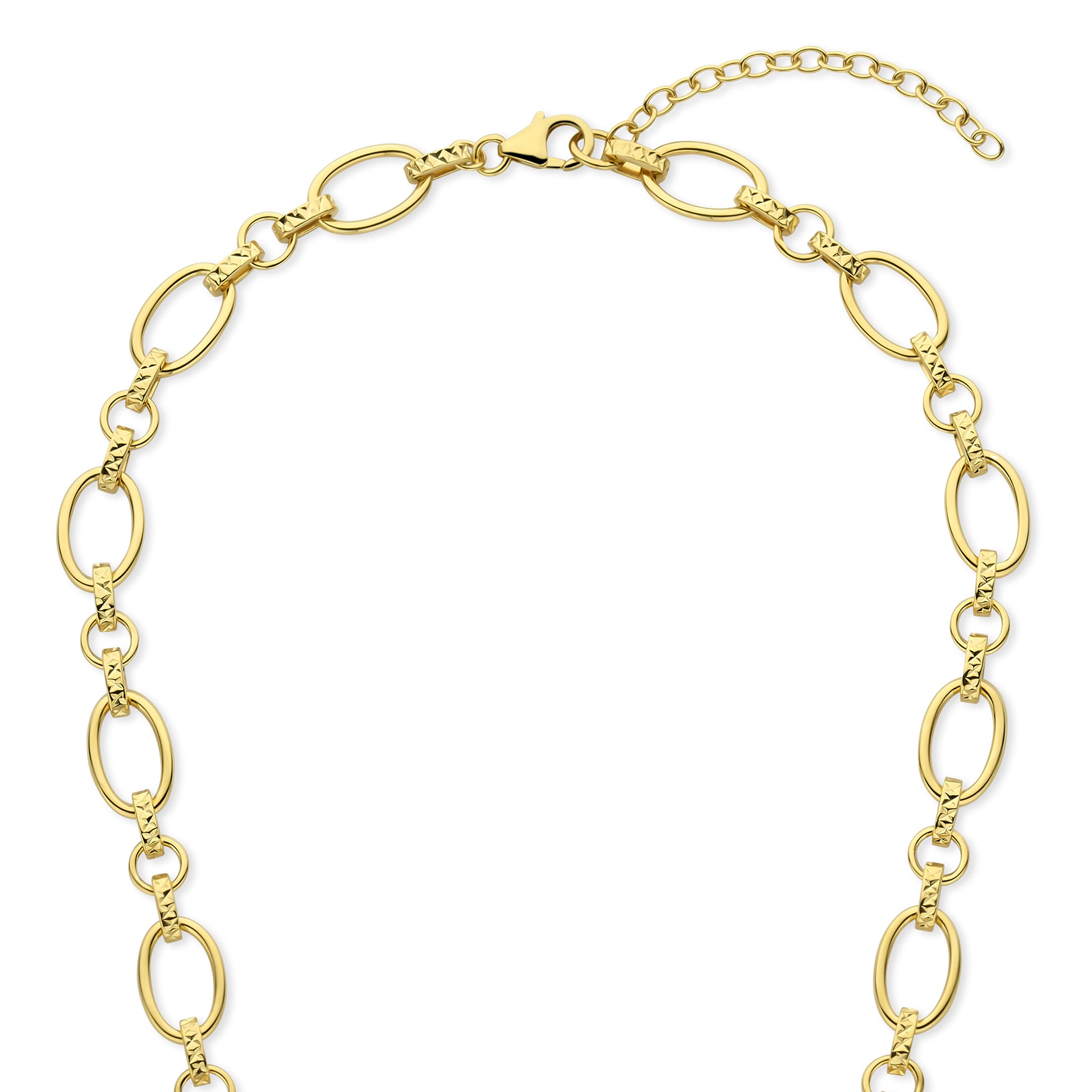 Bibbiena Poppi Clara 925 sterling silver gold plated link necklace - Parte di Me