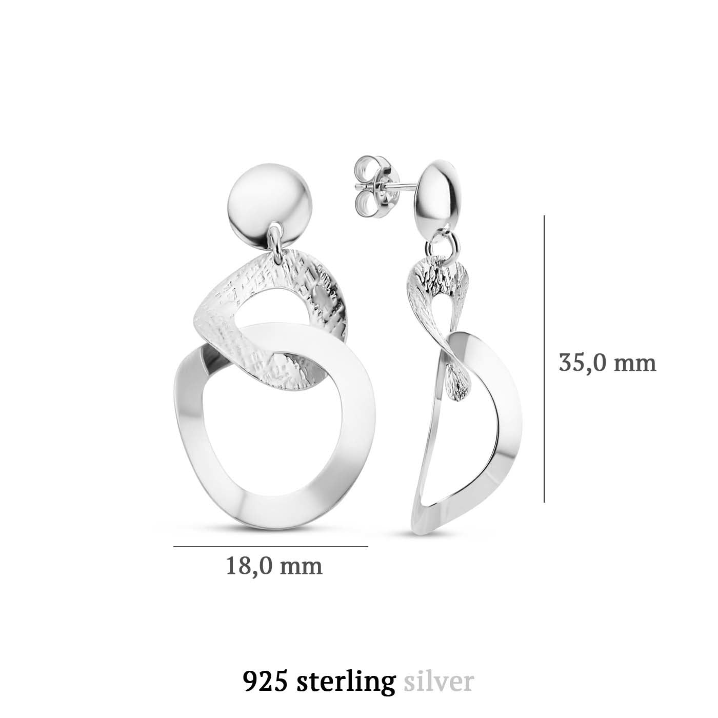 Bibbiena Poppi Madonna 925 sterling silver drop earrings - Parte di Me