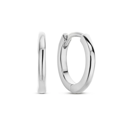 Santa Maria della Base 925 sterling silver hoop earrings - Parte di Me