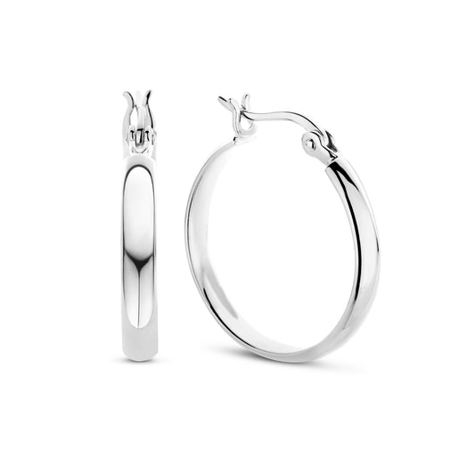 Bibbiena Poppi Casentino 925 sterling silver hoop earrings - Parte di Me