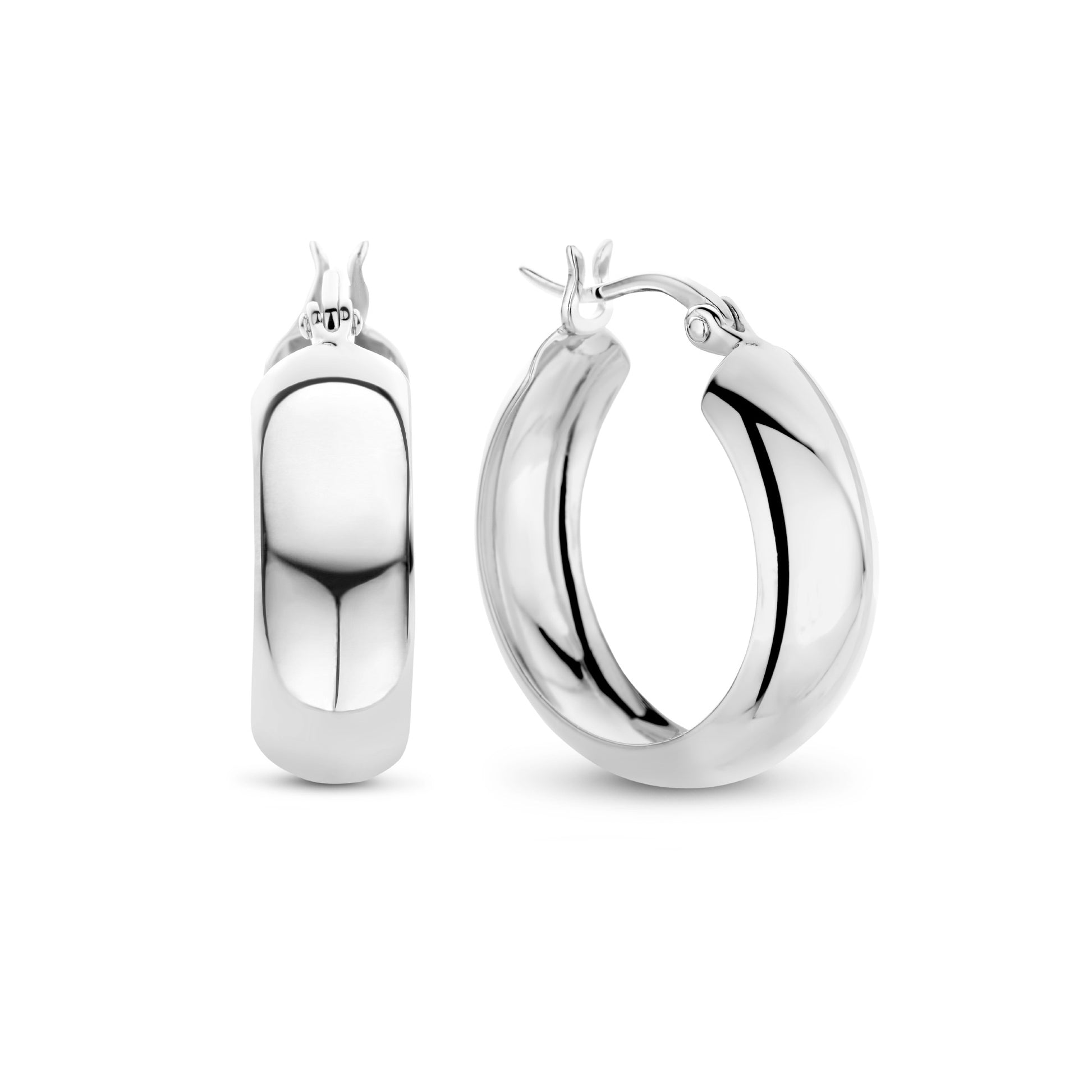 Bibbiena Poppi Casentino 925 sterling silver hoop earrings - Parte di Me