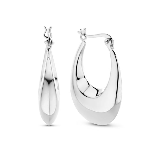 Bibbiena Poppi Casentino 925 sterling silver hoop earrings - Parte di Me