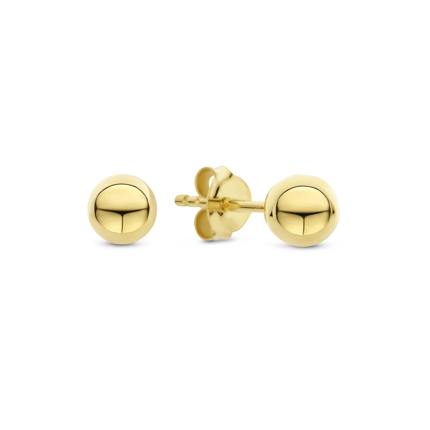 Bibbiena Poppi Casentino 925 sterling silver gold plated ear studs