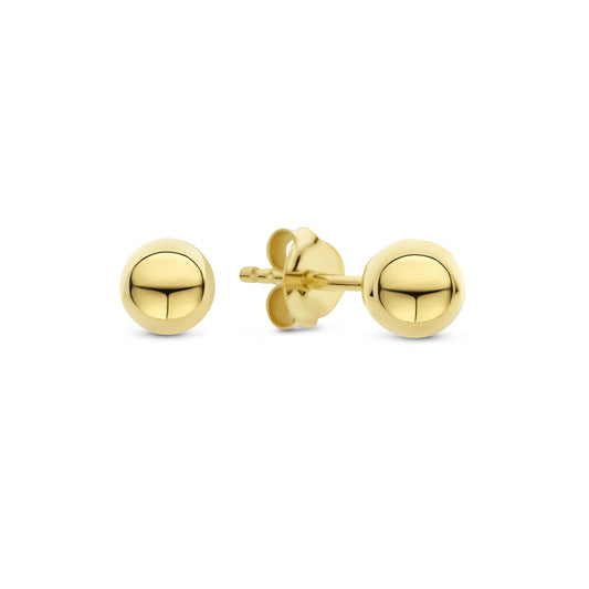 Bibbiena Poppi Casentino 925 sterling silver gold plated ear studs - Parte di Me