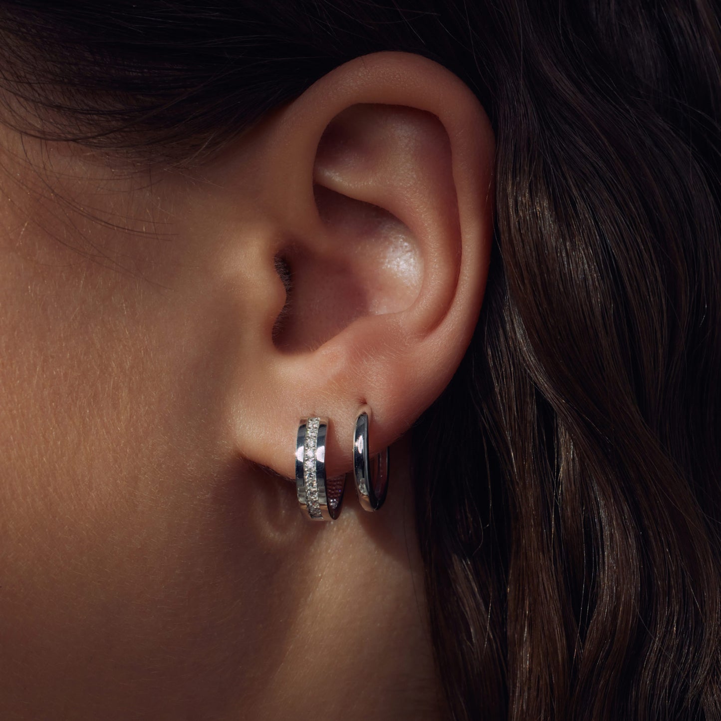 Sorprendimi paire de boucles d'oreilles en argent sterling 925 avec pierres de zircon